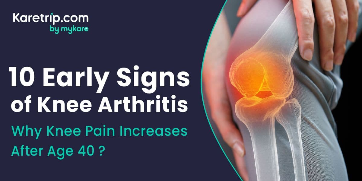 early signs of knee
