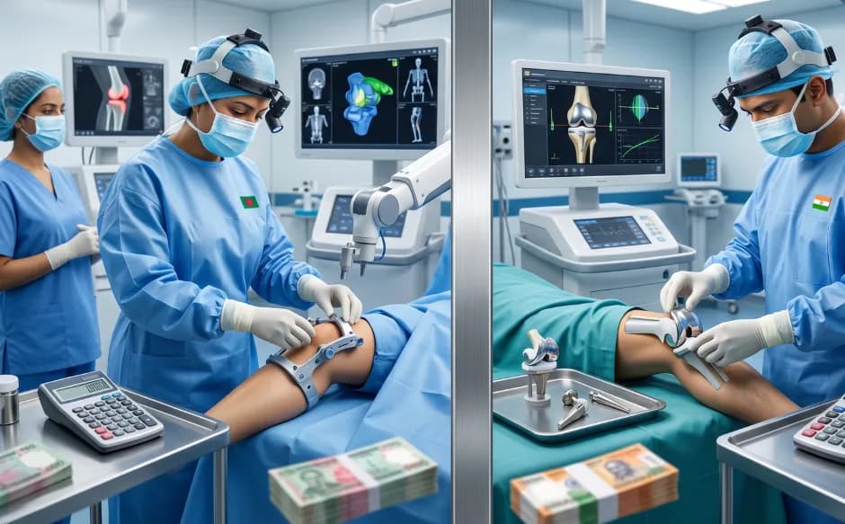Comparing the Knee Replacement Surgery Cost in Bangladesh vs. India